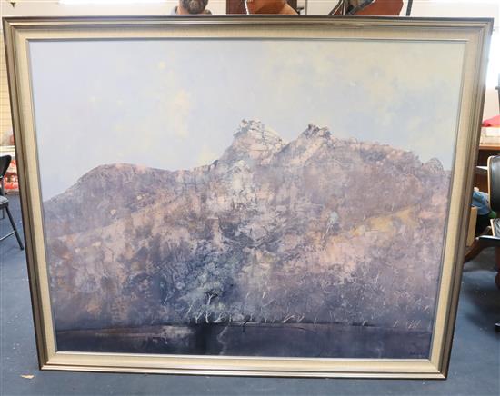 Rod Schubert (Australian, 1946-) Devils Peak, South Australia, 48 x 60in.